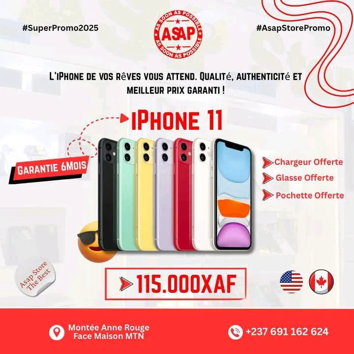 📱 iPhone XR à 90.000 FCFA SEULEMENT 🔥 🇺🇸 Modèle original, très propre + Garantie incluse ✅