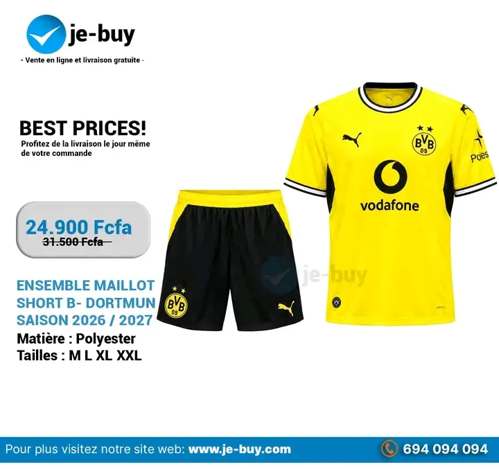ENSEMBLES MAILLOTS CLUBS SAISON 2026/2027