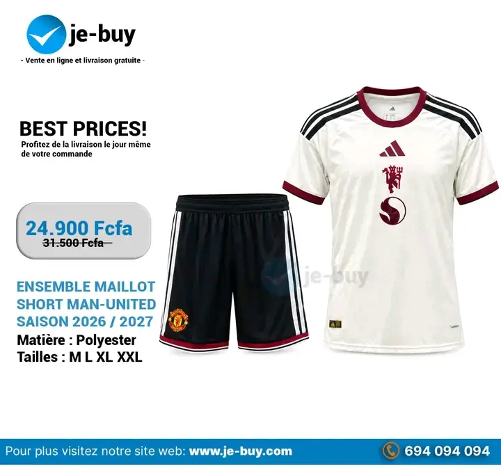 ENSEMBLES MAILLOTS CLUBS SAISON 2026/2027