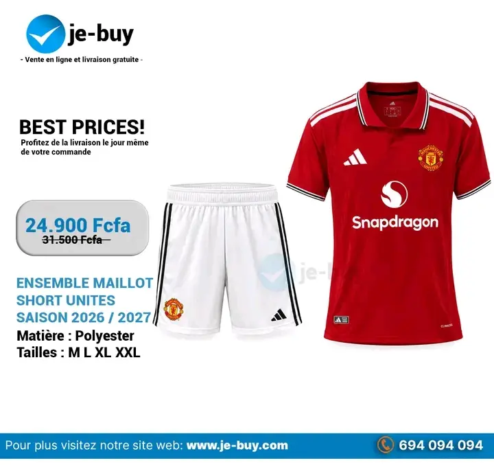 ENSEMBLES MAILLOTS CLUBS SAISON 2026/2027
