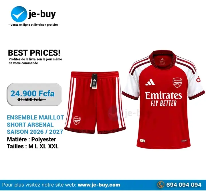 ENSEMBLES MAILLOTS CLUBS SAISON 2026/2027