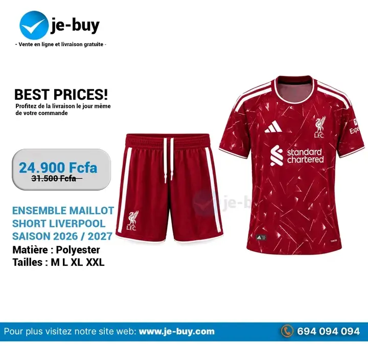 ENSEMBLES MAILLOTS CLUBS SAISON 2026/2027