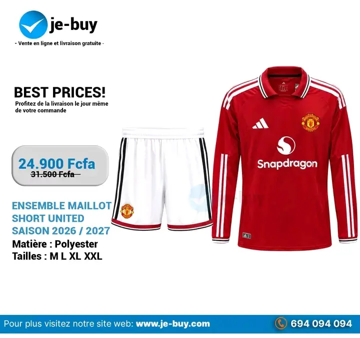 ENSEMBLES MAILLOTS CLUBS SAISON 2026/2027
